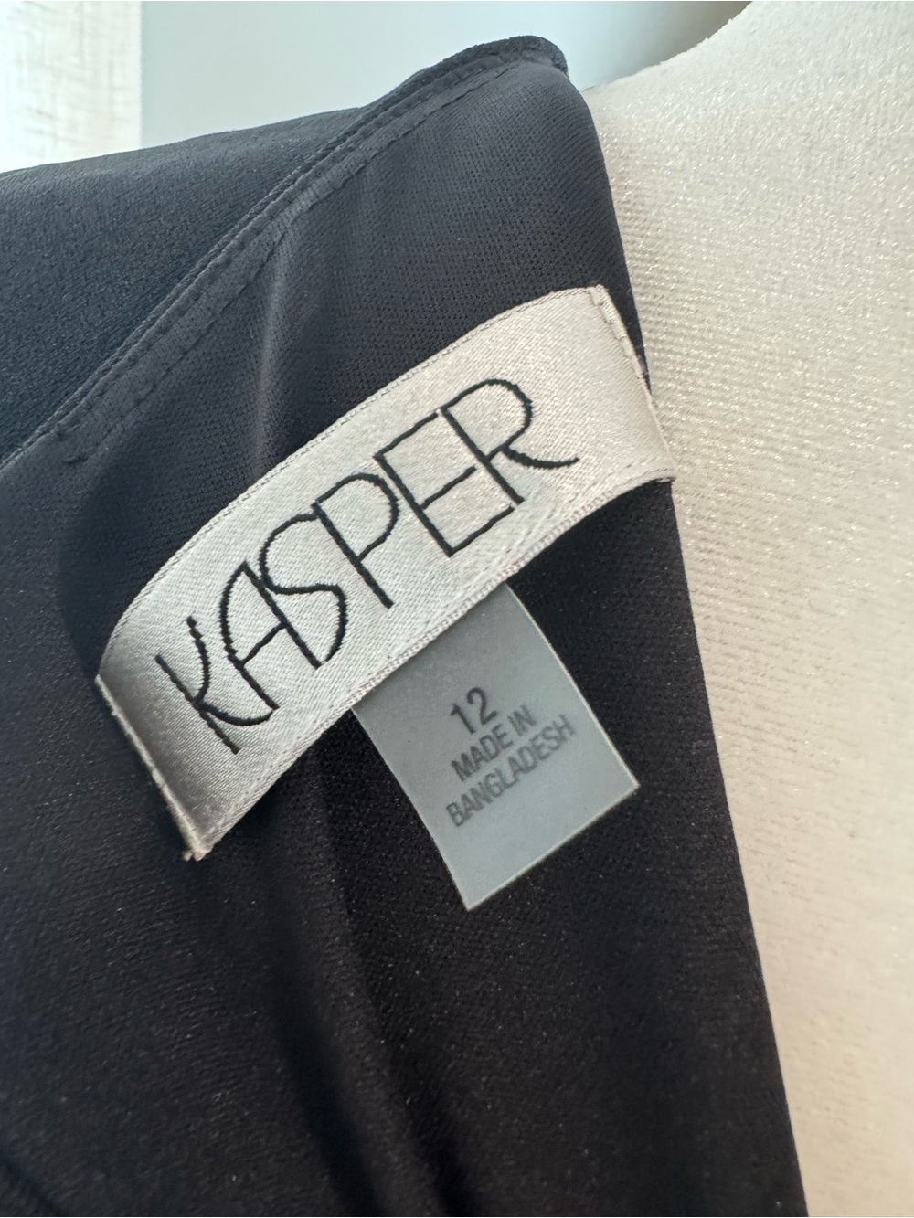 NEW Kasper Black Shift Dress Size 12 - Picture 6 of 6